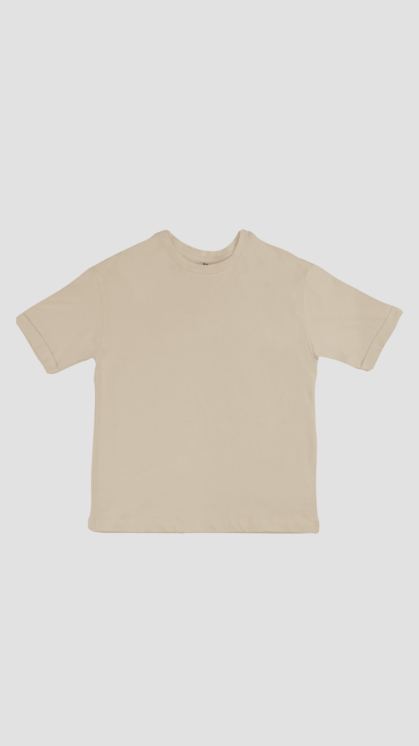 Women's half-sleeve single-knit top featuring a printed satin foulard with a diamond pattern. — Stone