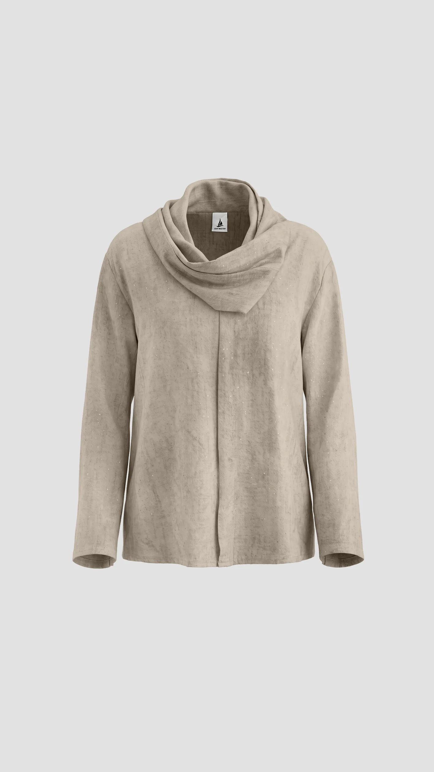 Women's crinkled fabric set — Stone