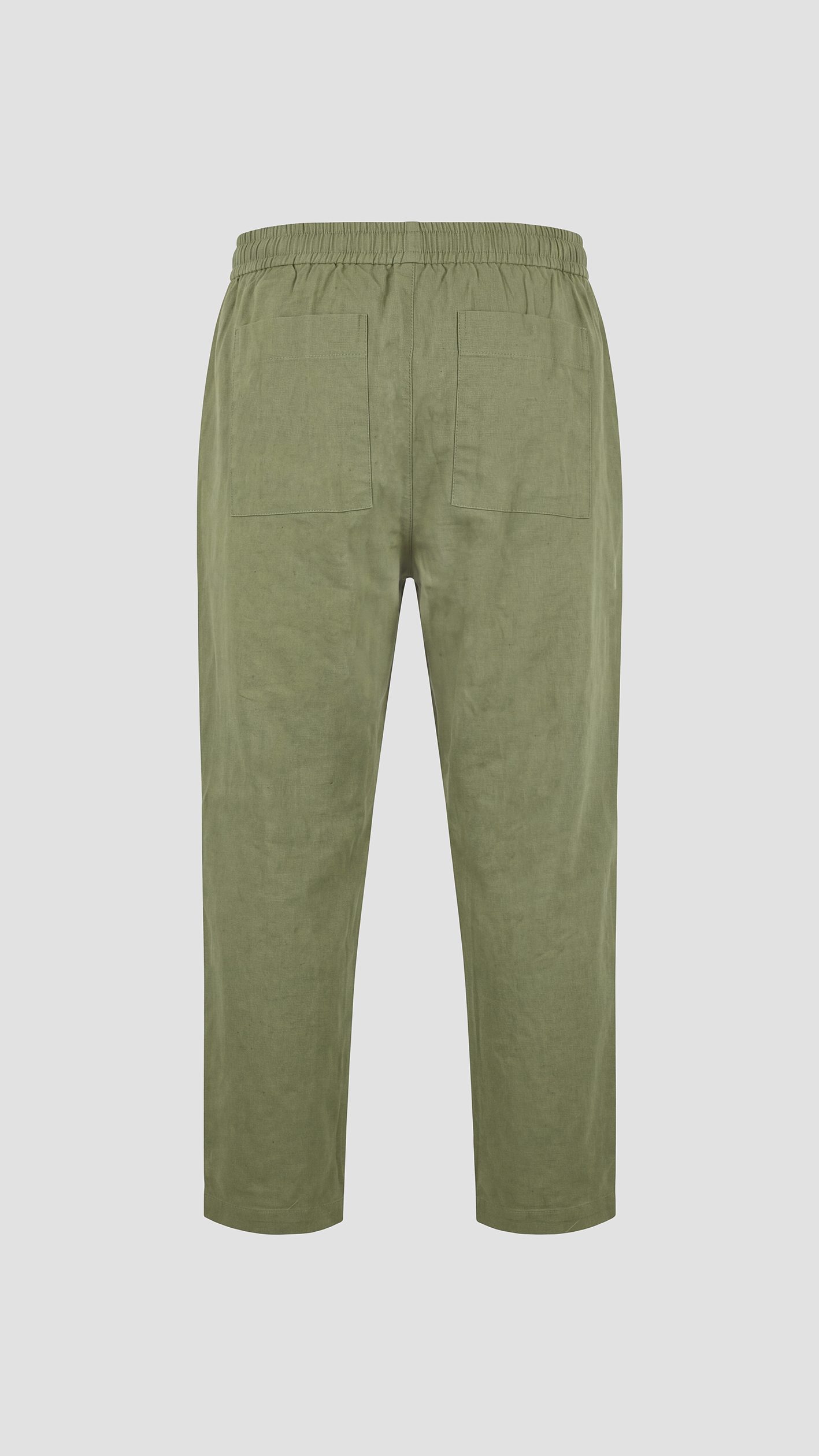 Men's shirt and trousers in thick linen fabric.