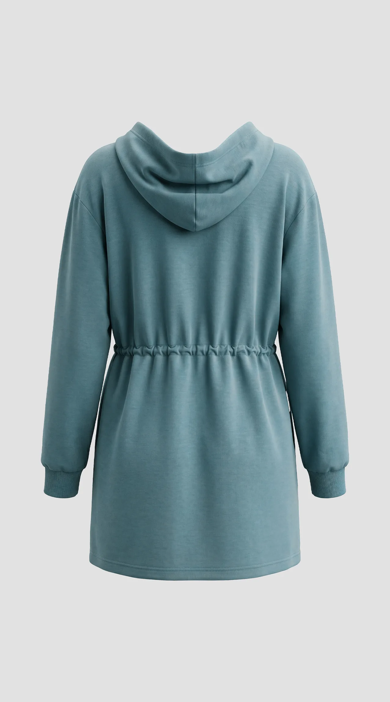 Women's "Toflis" fabric pajama set featuring a long jacket and a double-tie closure.