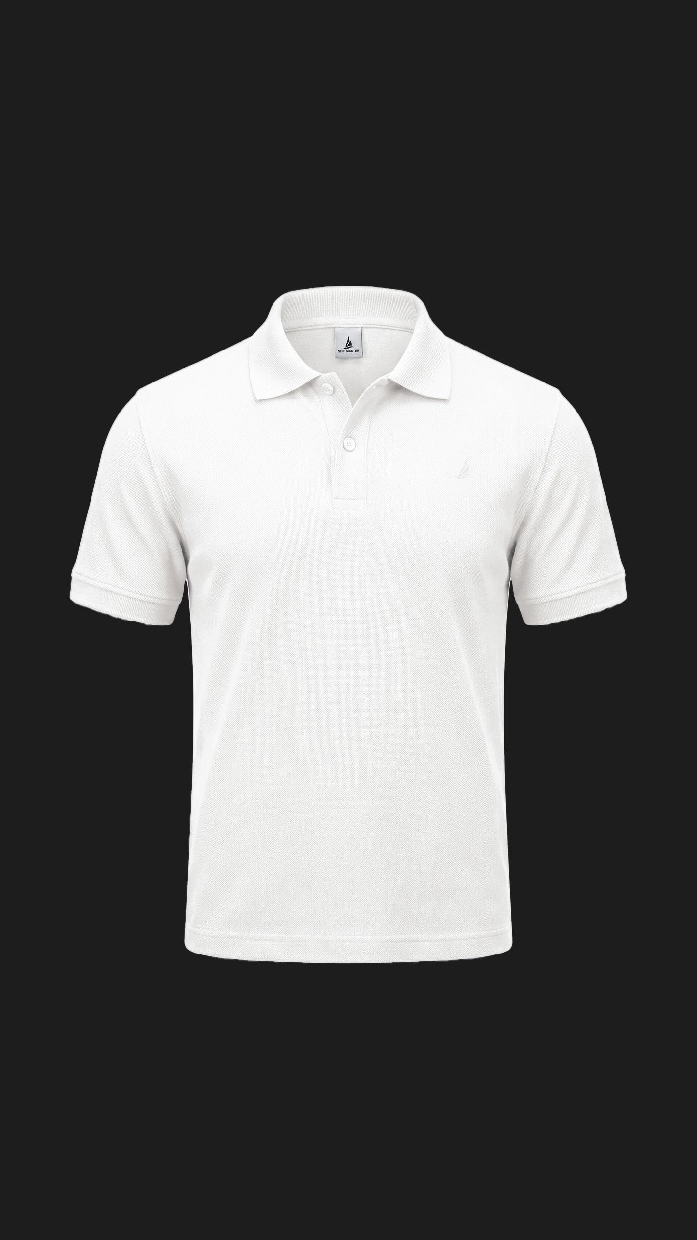 Men's Lacoste polo-collar sweater with embroidered logo — اوف وايت