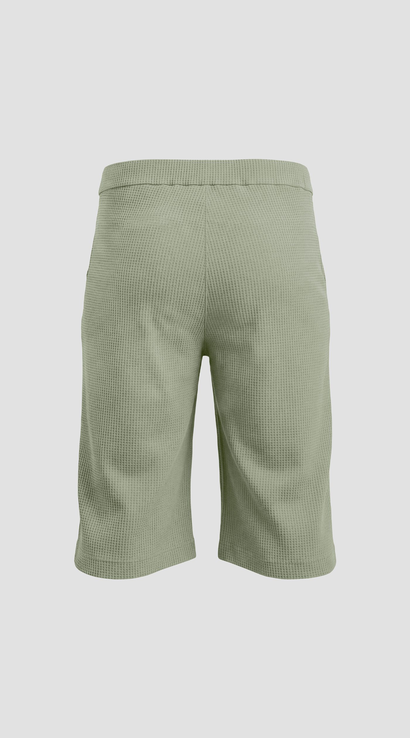 Men's shorts and sweatshirt made of waffle fabric