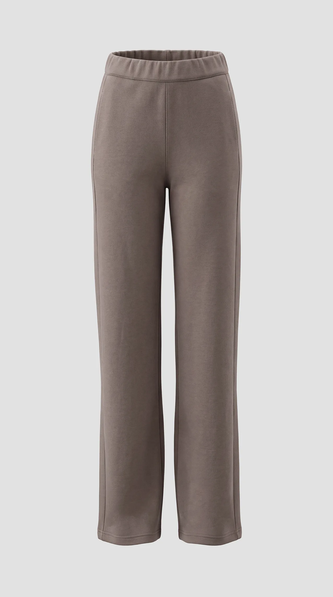 Women's Autumn/Winter Pants (Model U27) – Fluffy Fleece Fabric — Chocolate