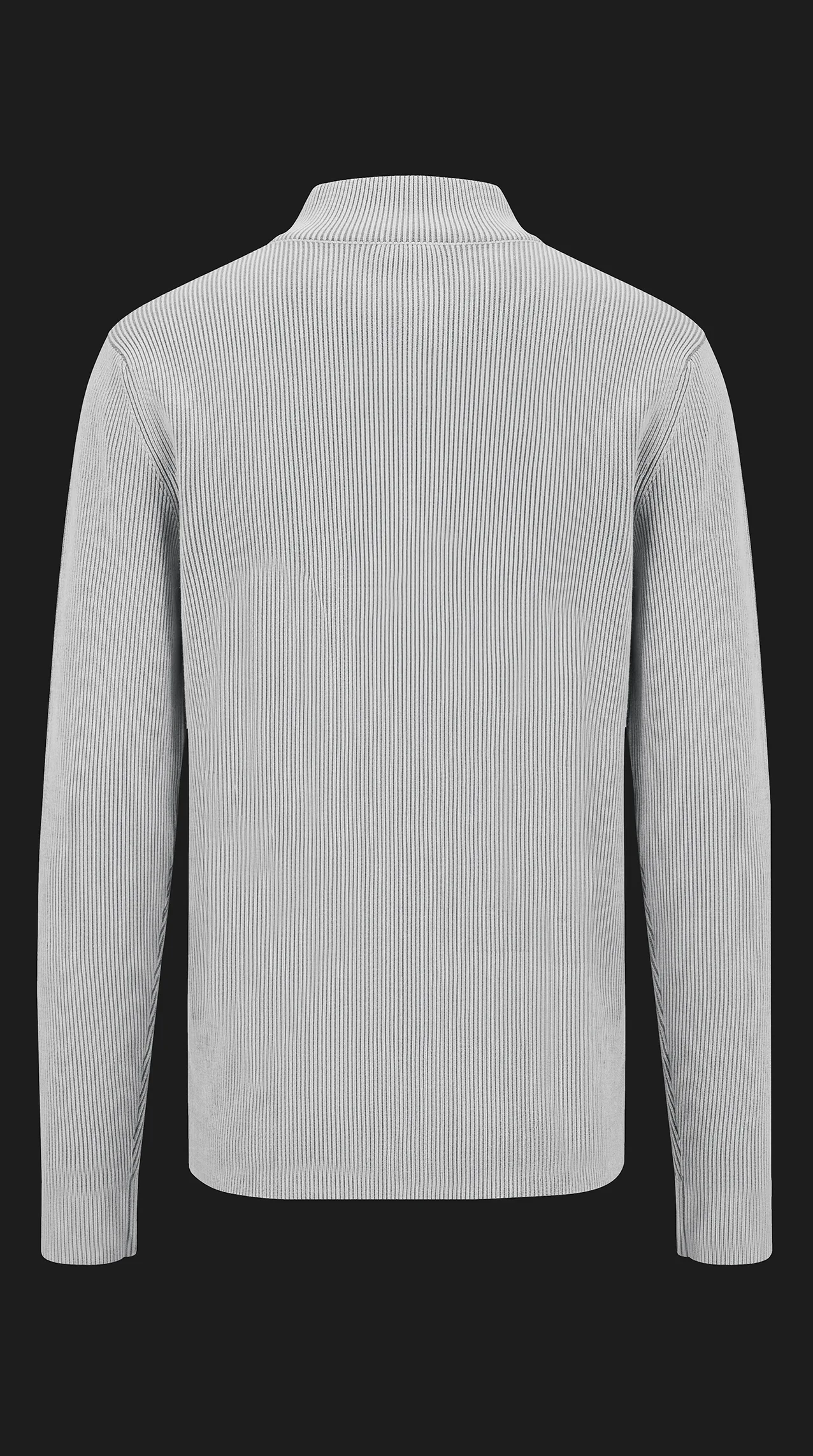 Men's front-zip jacket in viscose knit fabric with toi sleeves.