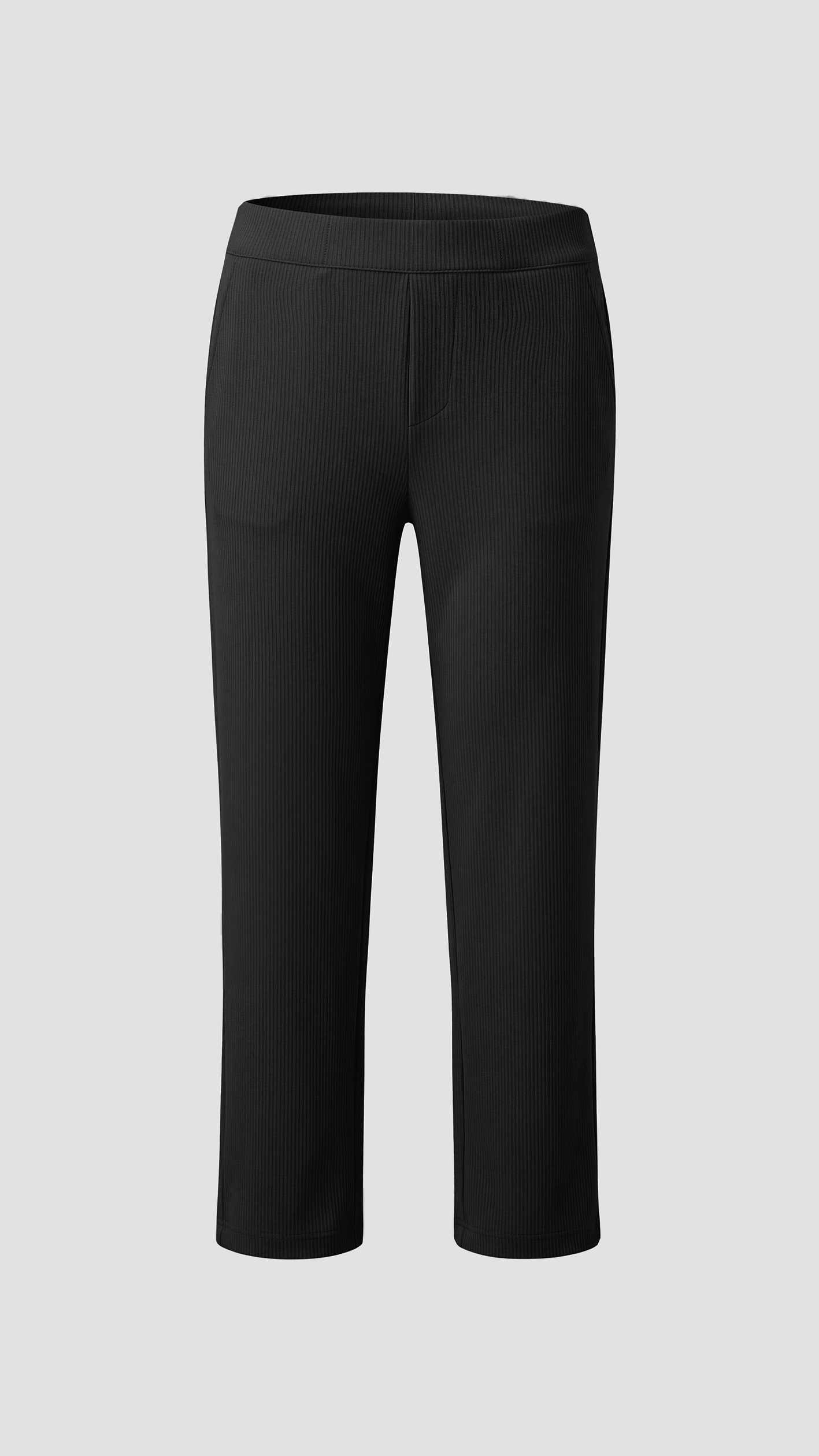 Men's ribbed Oshio fabric trouser and sweatshirt set.