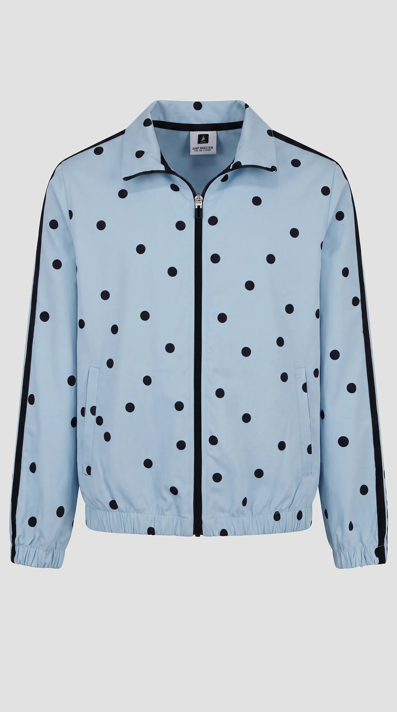 Women's cool cotton polka-dot trouser and jacket set