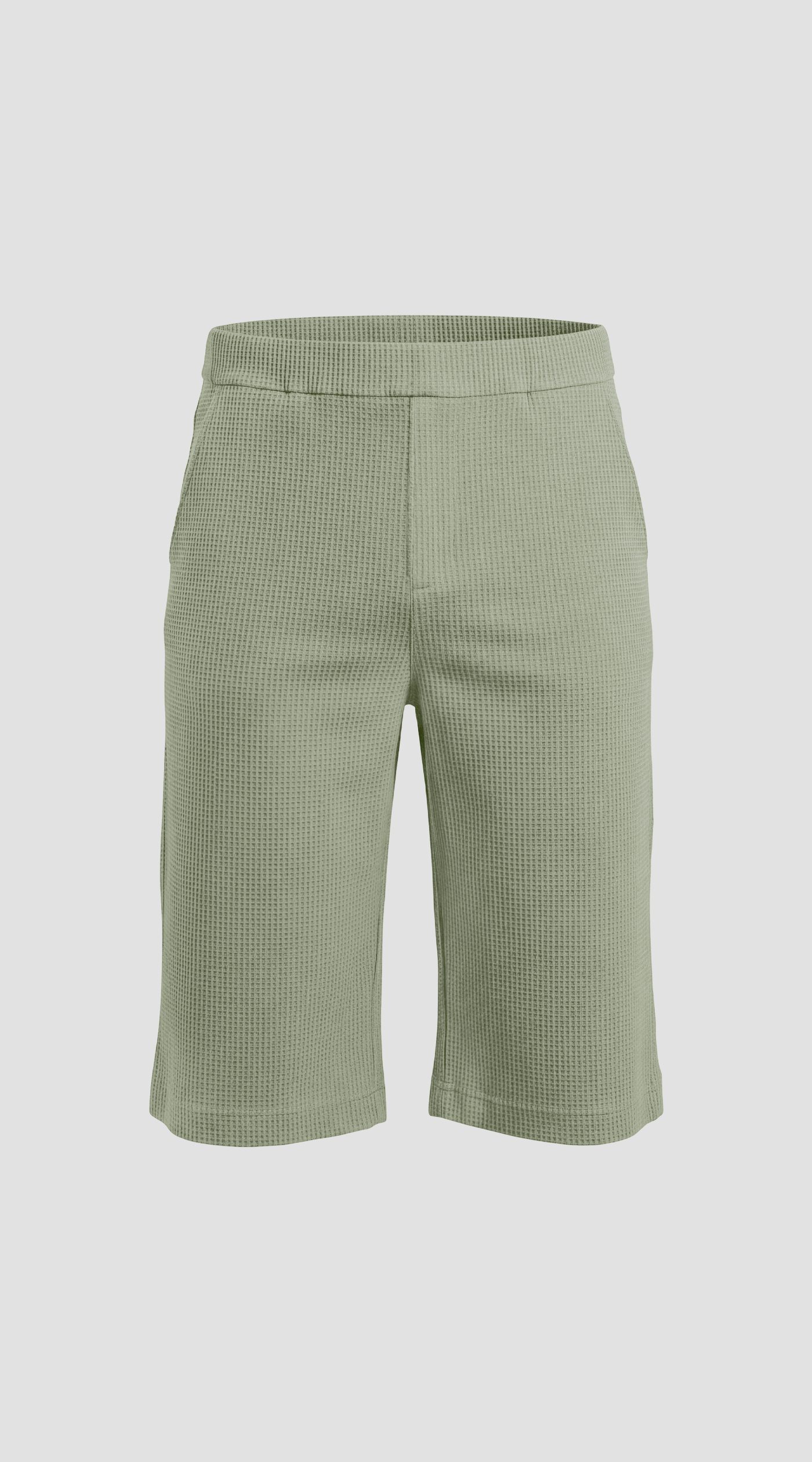 Men's shorts and sweatshirt made of waffle fabric
