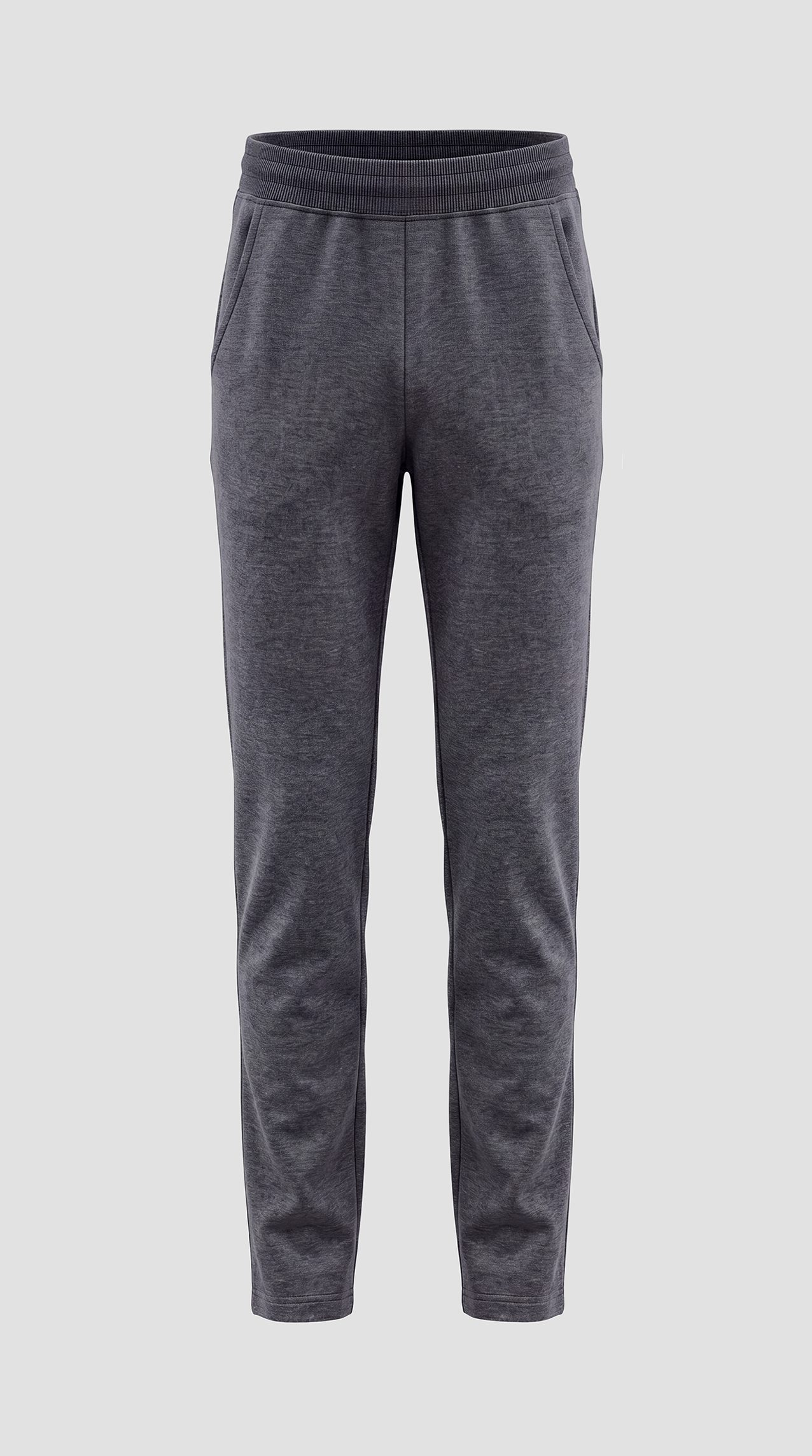 Men's casual Toflis fabric polyester trousers with thigh embroidery. — Anthracite