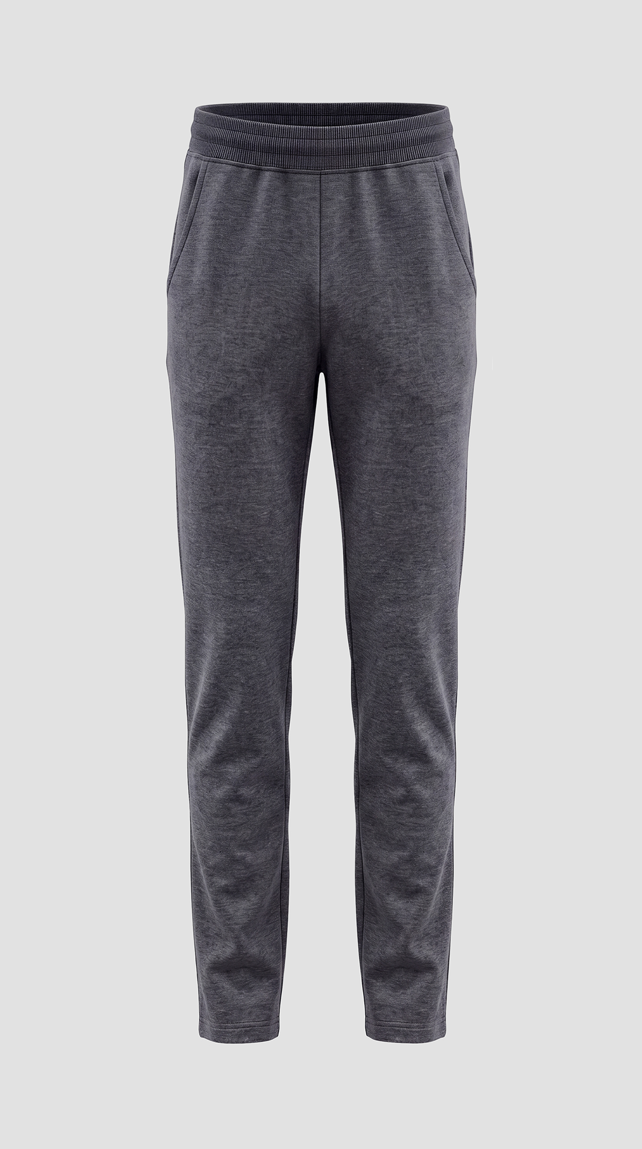 Men's casual Toflis fabric polyester trousers with thigh embroidery. — Anthracite