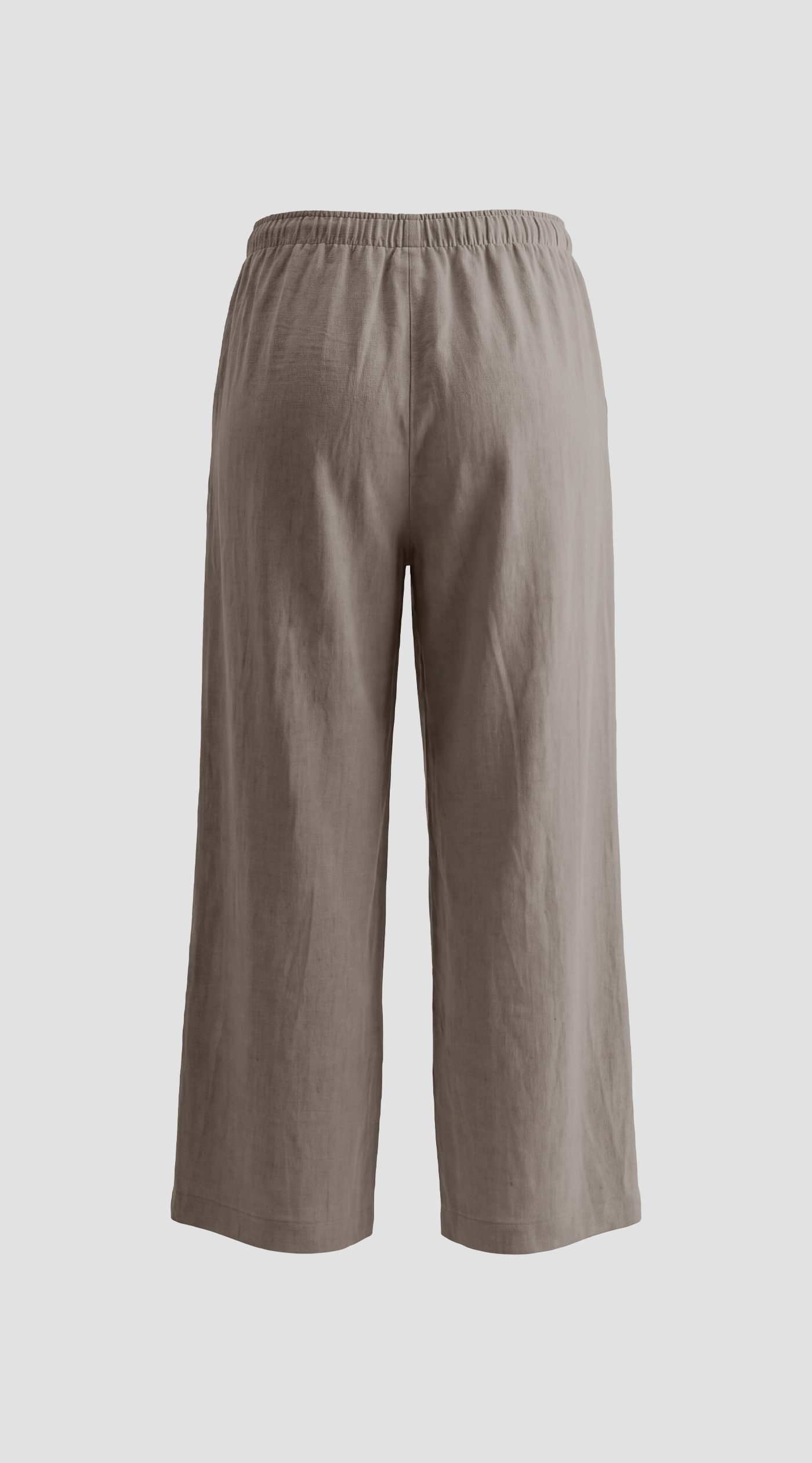 Striped linen shirt and trousers set