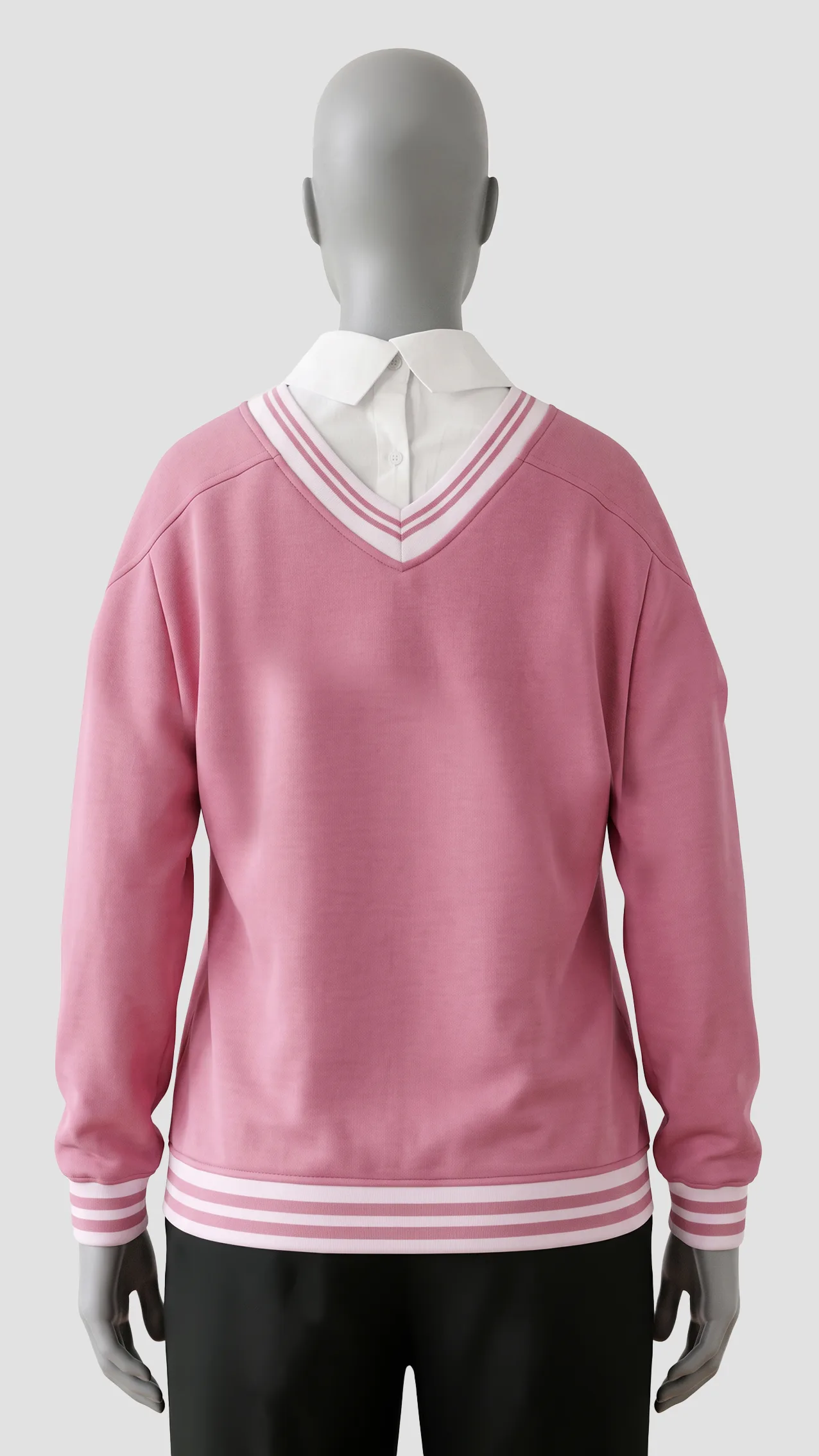 Women's Toflis double-collar sweater