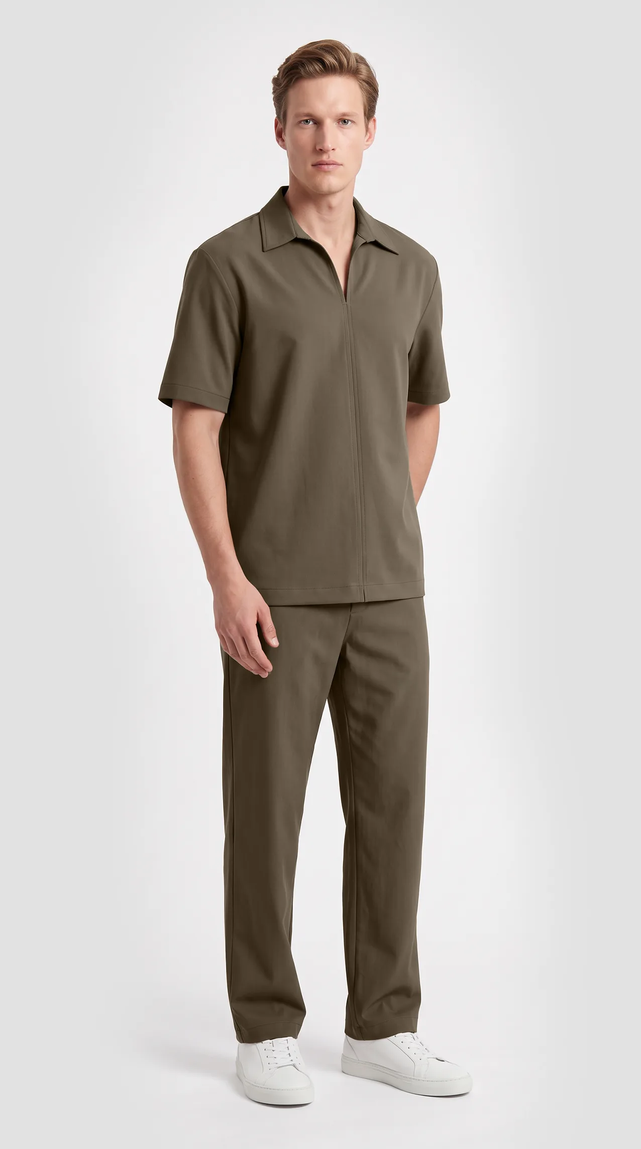Classic Turkish linen trouser and top set (Model VI)