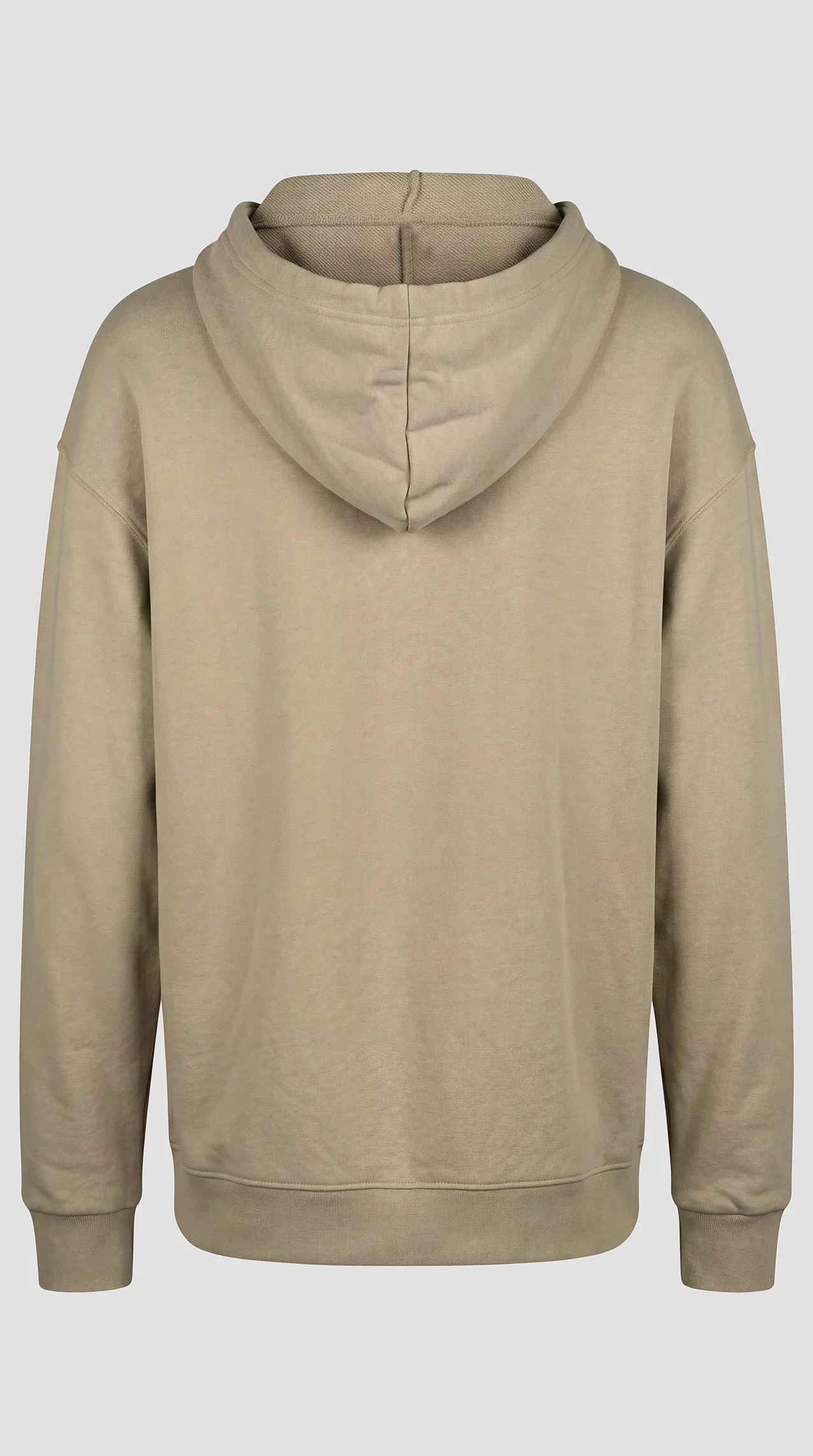 Men's fleece hoodie with a hand-printed design on the chest (M-SQ)
